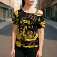 Buffalo Soldiers Cross Shoulder Shirt Military Urban Retro Style - Wonder Print Shop