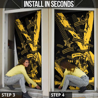 Buffalo Soldiers Door Cover Military Urban Retro Style - Wonder Print Shop