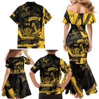 Buffalo Soldiers Family Matching Mermaid Dress and Hawaiian Shirt Military Urban Retro Style - Wonder Print Shop