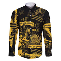 Buffalo Soldiers Family Matching Off Shoulder Short Dress and Hawaiian Shirt Military Urban Retro Style - Wonder Print Shop