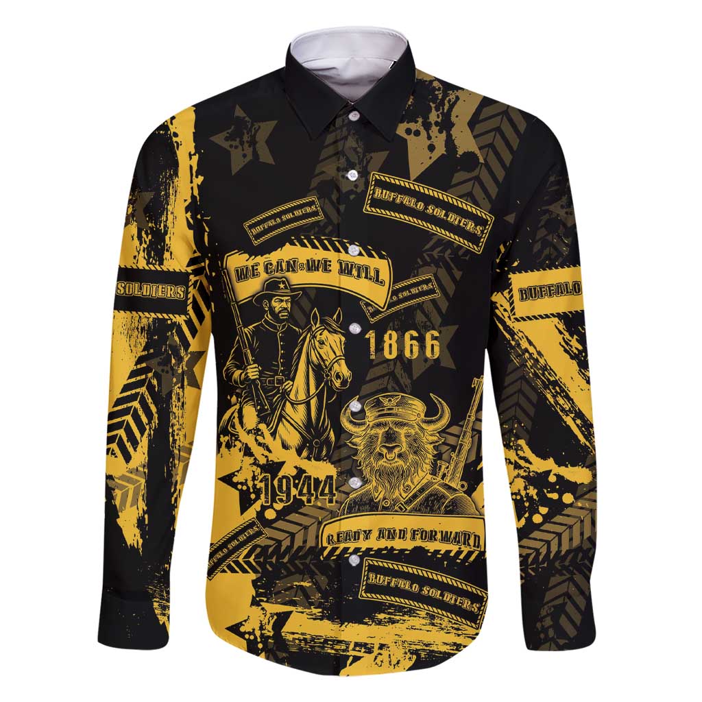 Buffalo Soldiers Family Matching Short Sleeve Bodycon Dress and Hawaiian Shirt Military Urban Retro Style - Wonder Print Shop