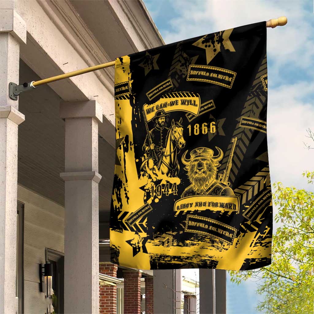 Buffalo Soldiers Garden Flag Military Urban Retro Style - Wonder Print Shop