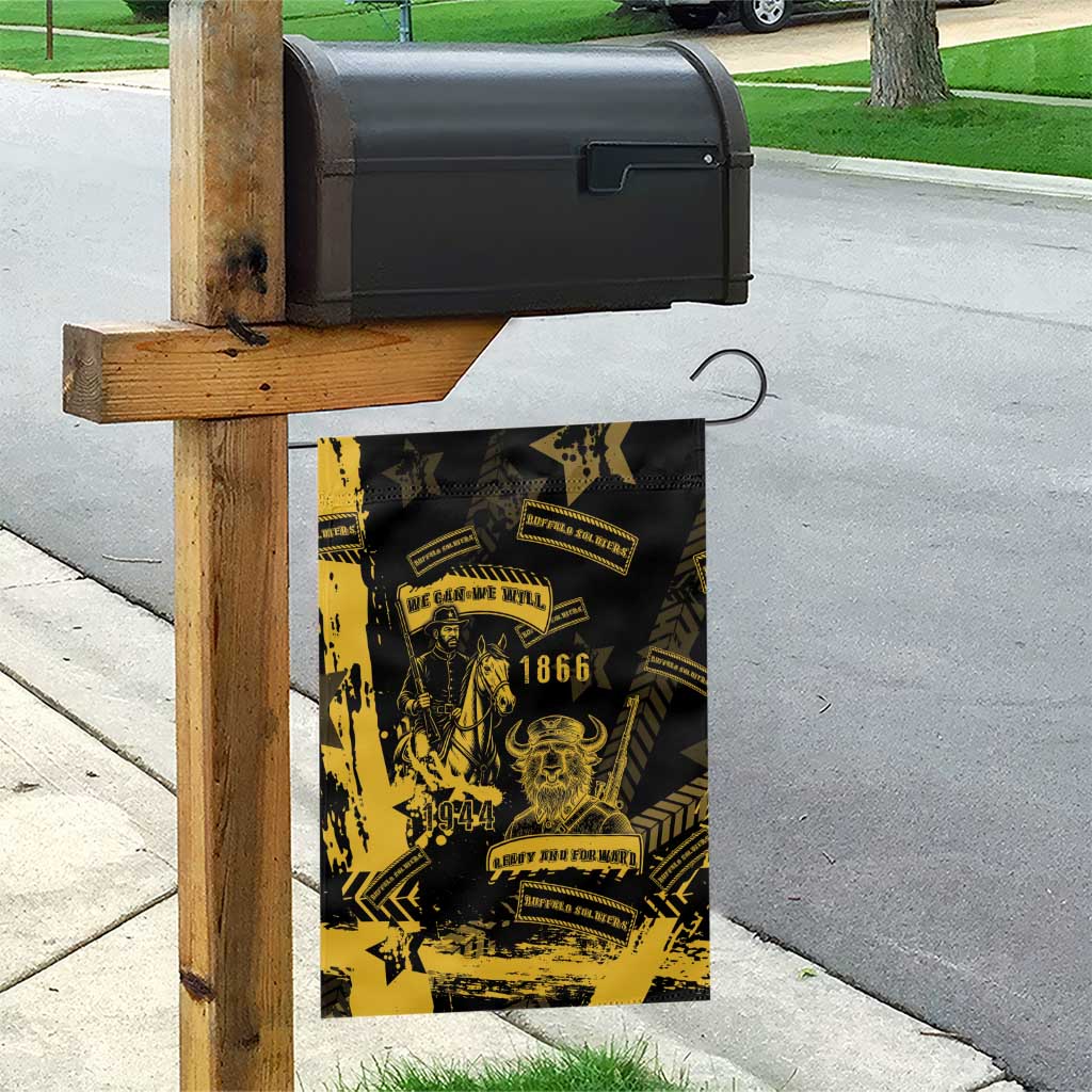 Buffalo Soldiers Garden Flag Military Urban Retro Style - Wonder Print Shop