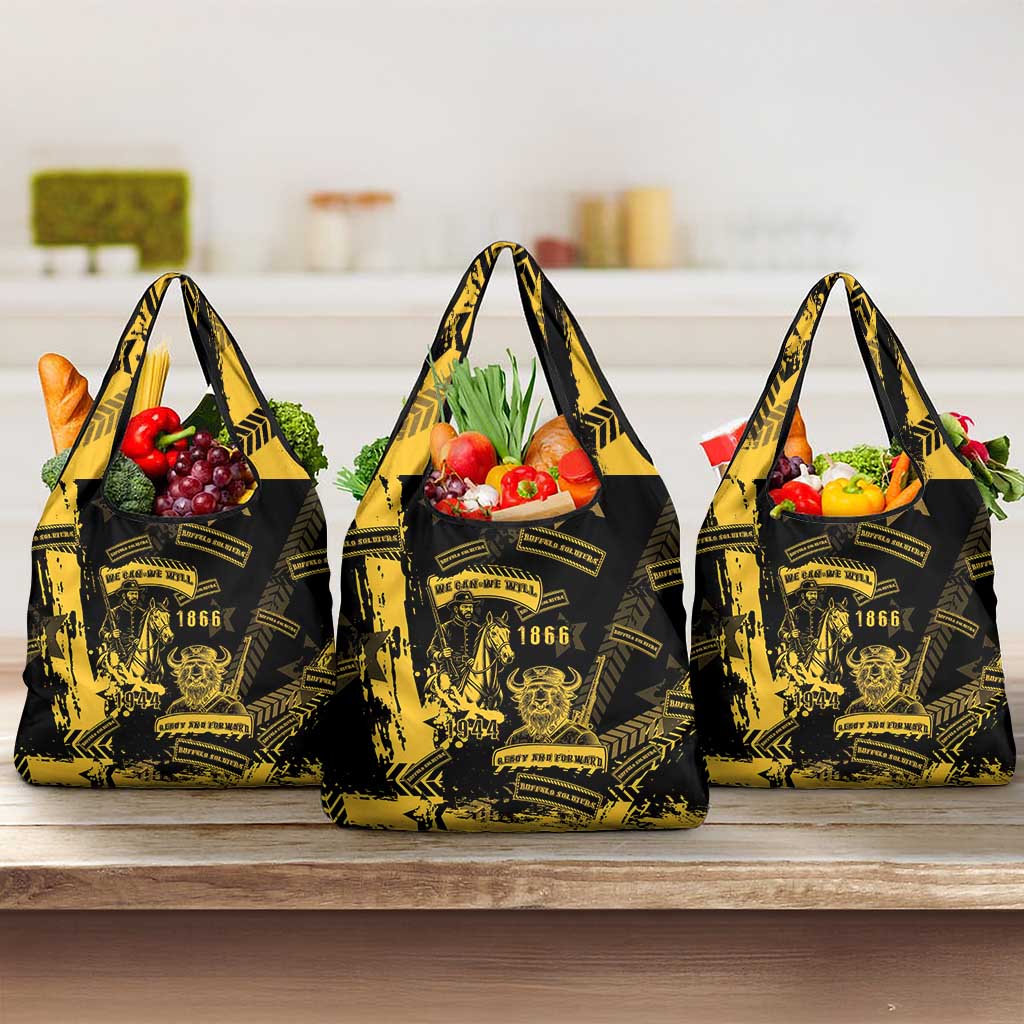 Buffalo Soldiers Grocery Bag Military Urban Retro Style - Wonder Print Shop