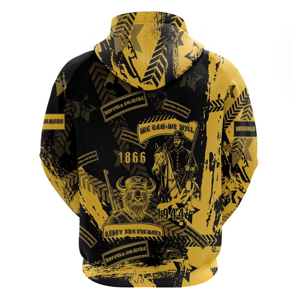 Buffalo Soldiers Hoodie Military Urban Retro Style - Wonder Print Shop