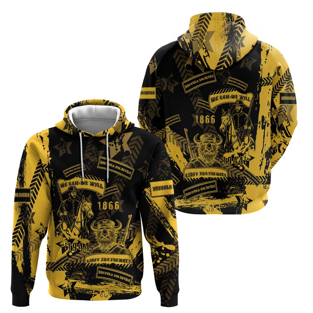 Buffalo Soldiers Hoodie Military Urban Retro Style - Wonder Print Shop