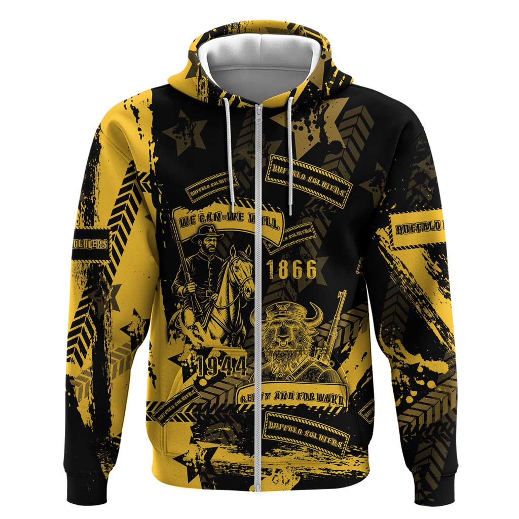 Buffalo Soldiers Hoodie Military Urban Retro Style - Wonder Print Shop