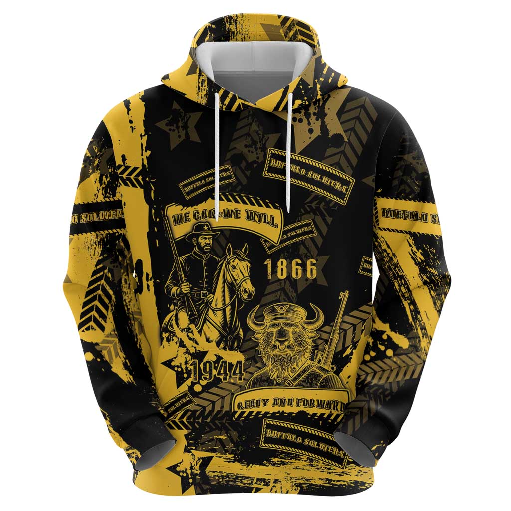 Buffalo Soldiers Hoodie Military Urban Retro Style - Wonder Print Shop