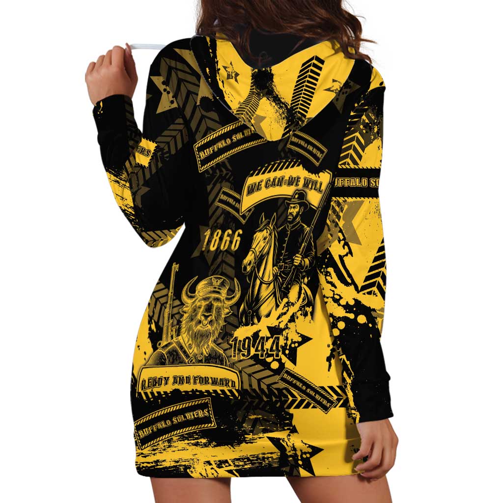 Buffalo Soldiers Hoodie Dress Military Urban Retro Style - Wonder Print Shop