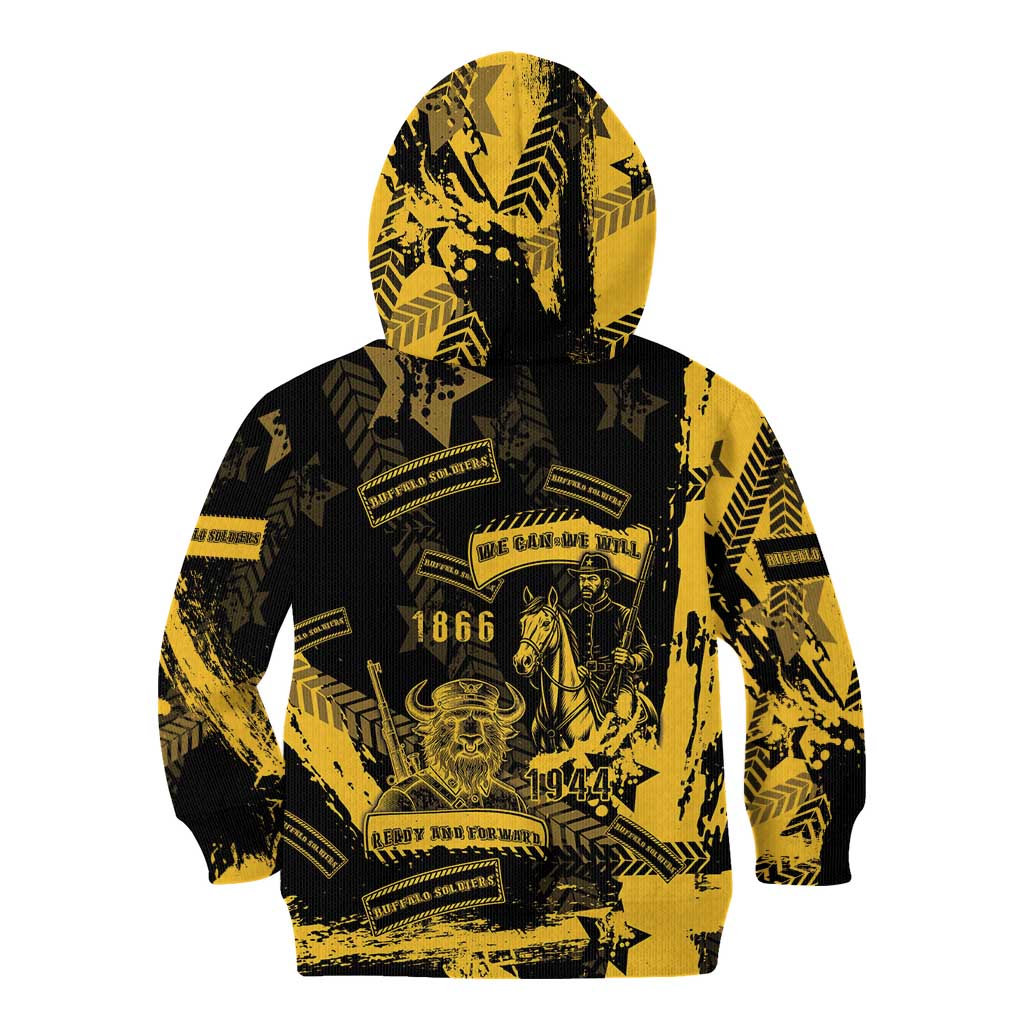 Buffalo Soldiers Kid Hoodie Military Urban Retro Style - Wonder Print Shop