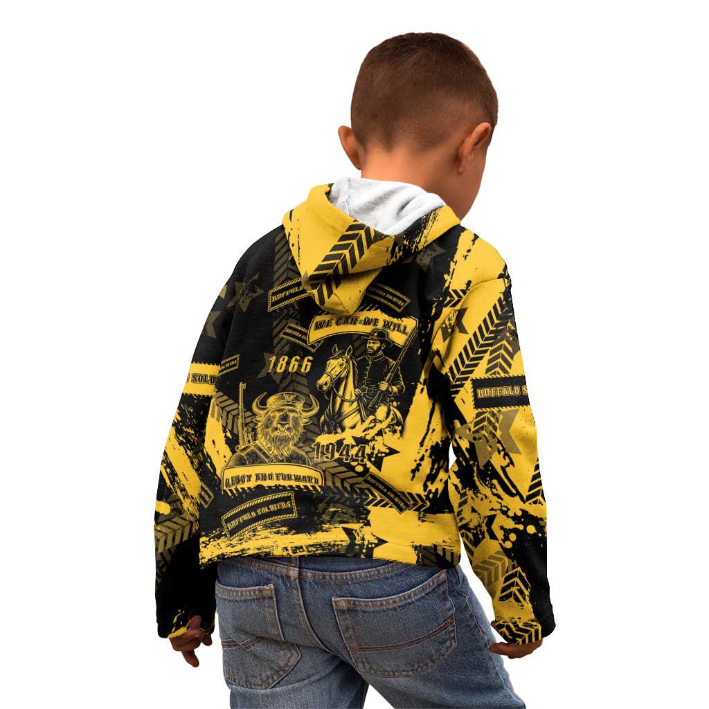 Buffalo Soldiers Kid Hoodie Military Urban Retro Style - Wonder Print Shop