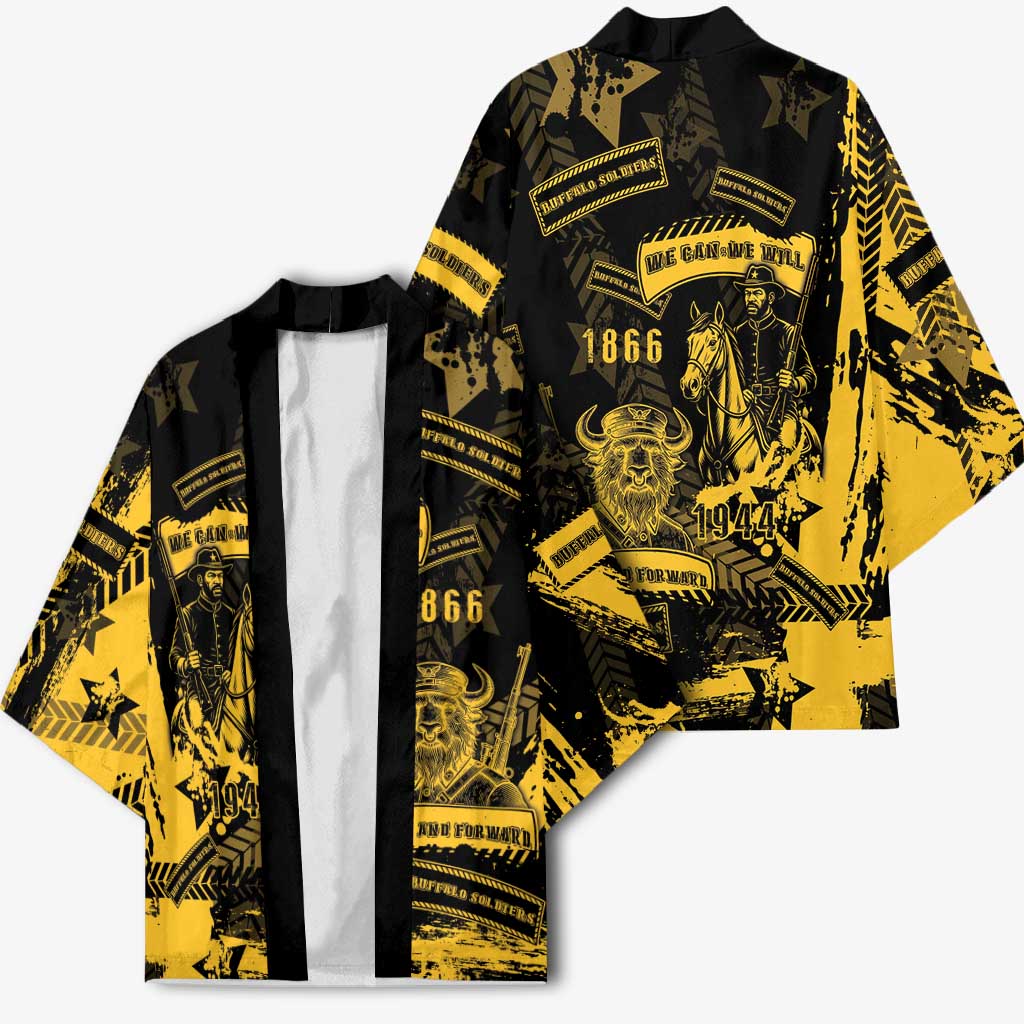 Buffalo Soldiers Kimono Military Urban Retro Style - Wonder Print Shop