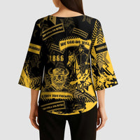 Buffalo Soldiers Kimono Sleeve Blouse Military Urban Retro Style - Wonder Print Shop