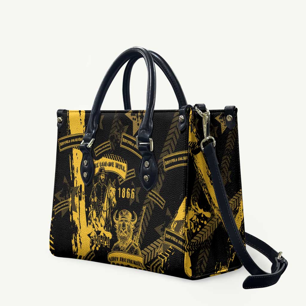 Buffalo Soldiers Leather Bag Military Urban Retro Style - Wonder Print Shop