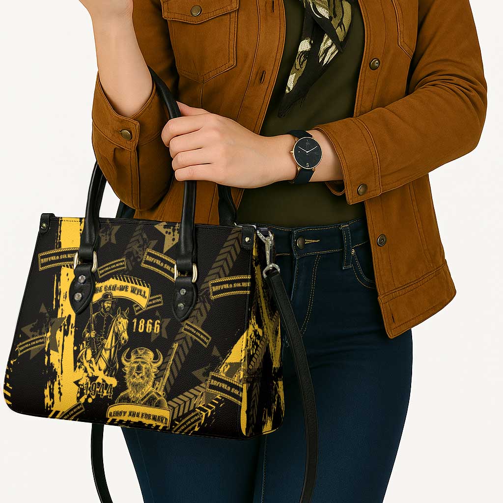 Buffalo Soldiers Leather Bag Military Urban Retro Style - Wonder Print Shop