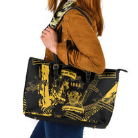Buffalo Soldiers Leather Tote Bag Military Urban Retro Style - Wonder Print Shop