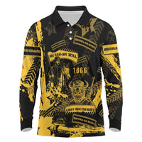 Buffalo Soldiers Long Sleeve Polo Shirt Military Urban Retro Style - Wonder Print Shop