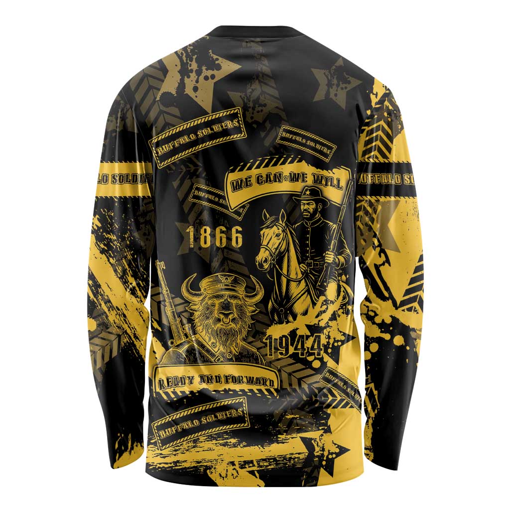 Buffalo Soldiers Long Sleeve Shirt Military Urban Retro Style - Wonder Print Shop