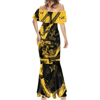 Buffalo Soldiers Mermaid Dress Military Urban Retro Style - Wonder Print Shop