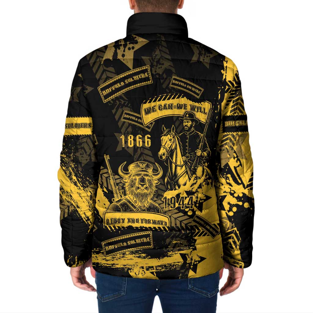 Buffalo Soldiers Padded Jacket Military Urban Retro Style - Wonder Print Shop