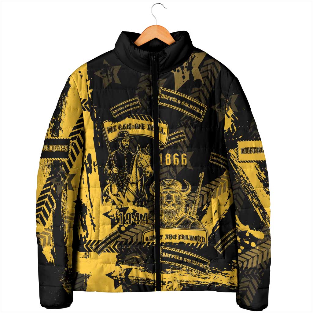 Buffalo Soldiers Padded Jacket Military Urban Retro Style - Wonder Print Shop