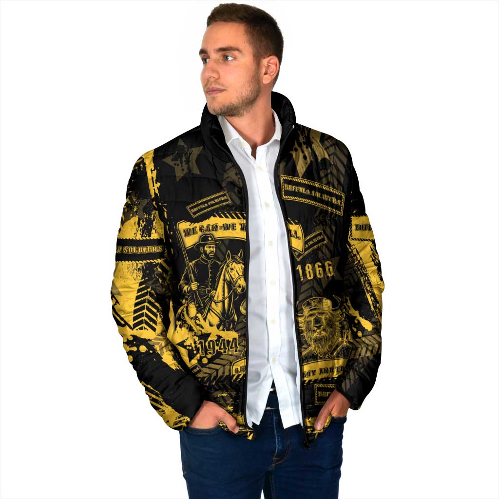 Buffalo Soldiers Padded Jacket Military Urban Retro Style - Wonder Print Shop