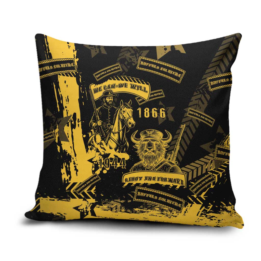 Buffalo Soldiers Pillow Cover Military Urban Retro Style - Wonder Print Shop