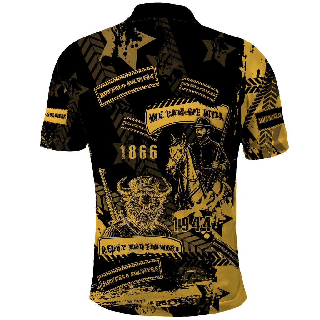 Buffalo Soldiers Polo Shirt Military Urban Retro Style - Wonder Print Shop