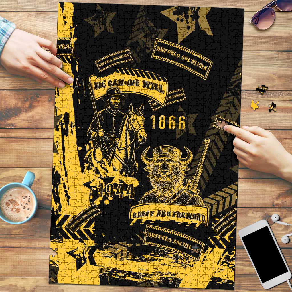 Buffalo Soldiers Puzzle Military Urban Retro Style - Wonder Print Shop