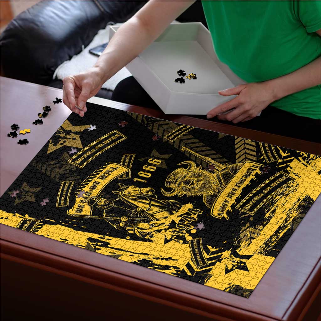 Buffalo Soldiers Puzzle Military Urban Retro Style - Wonder Print Shop