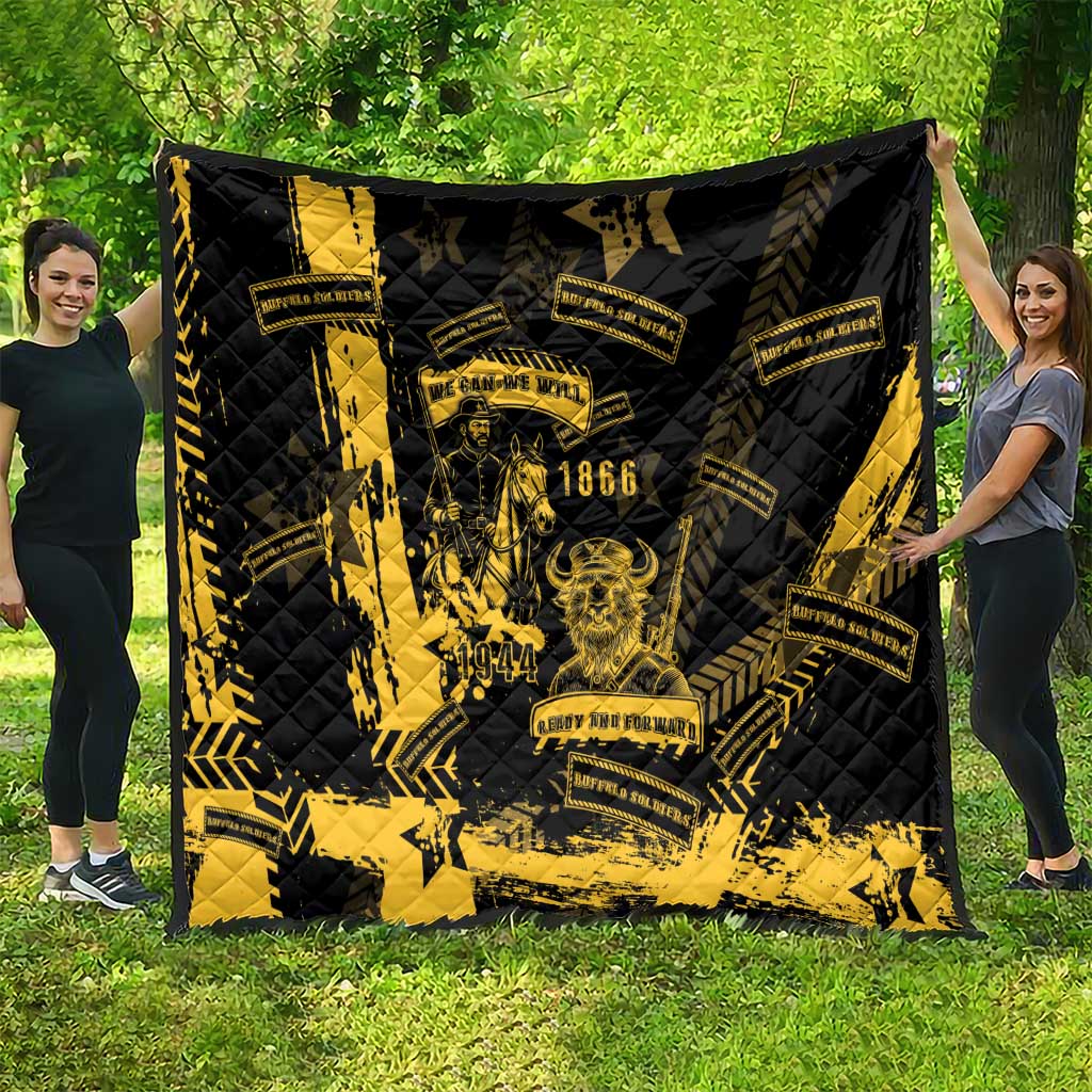 Buffalo Soldiers Quilt Military Urban Retro Style - Wonder Print Shop