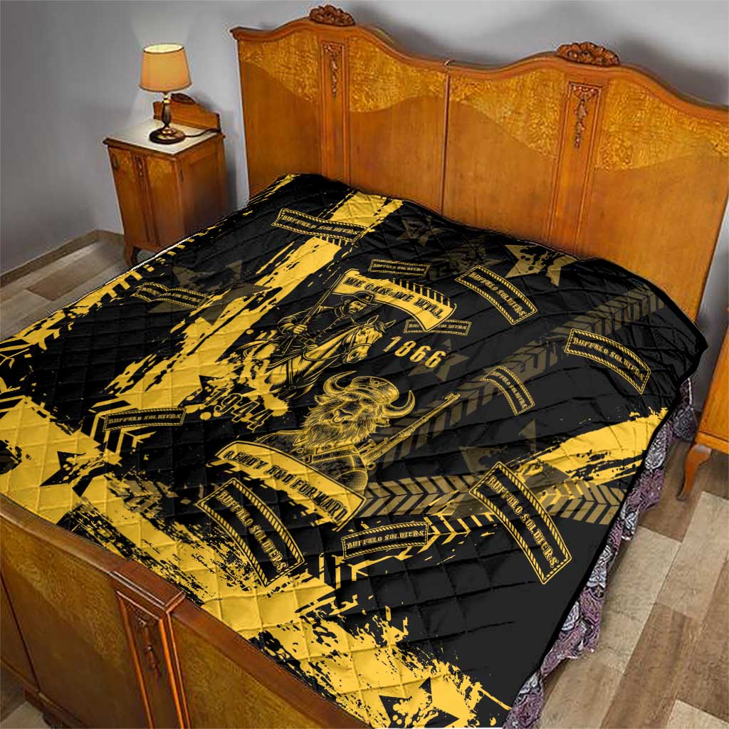 Buffalo Soldiers Quilt Military Urban Retro Style - Wonder Print Shop
