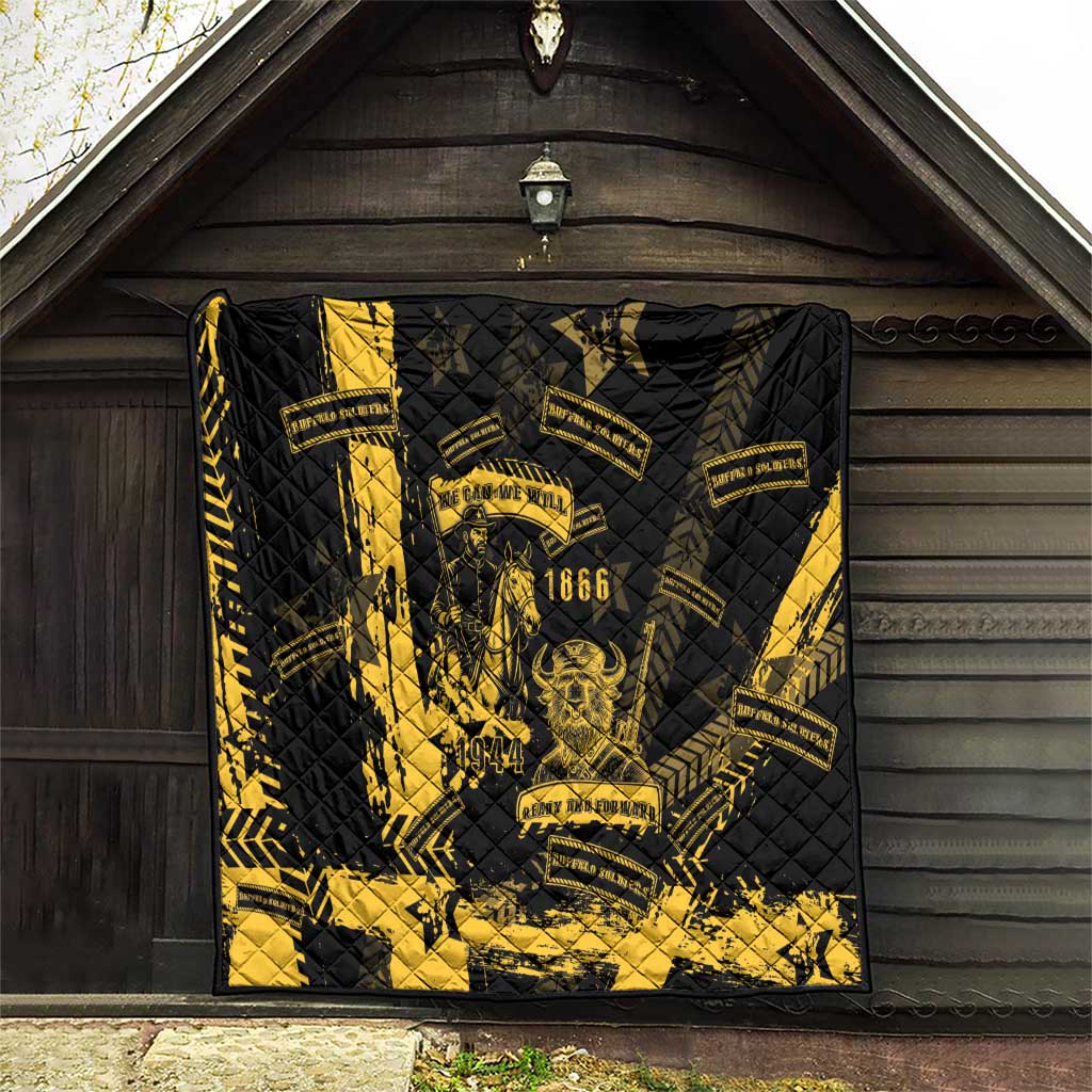 Buffalo Soldiers Quilt Military Urban Retro Style - Wonder Print Shop