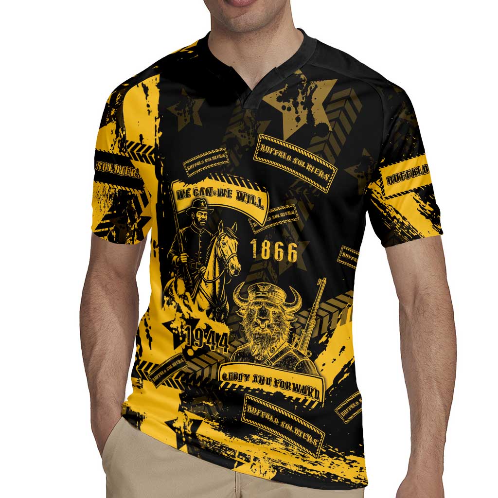 Buffalo Soldiers Rugby Jersey Military Urban Retro Style - Wonder Print Shop