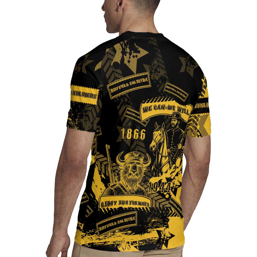 Buffalo Soldiers Rugby Jersey Military Urban Retro Style - Wonder Print Shop