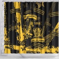 Buffalo Soldiers Shower Curtain Military Urban Retro Style - Wonder Print Shop