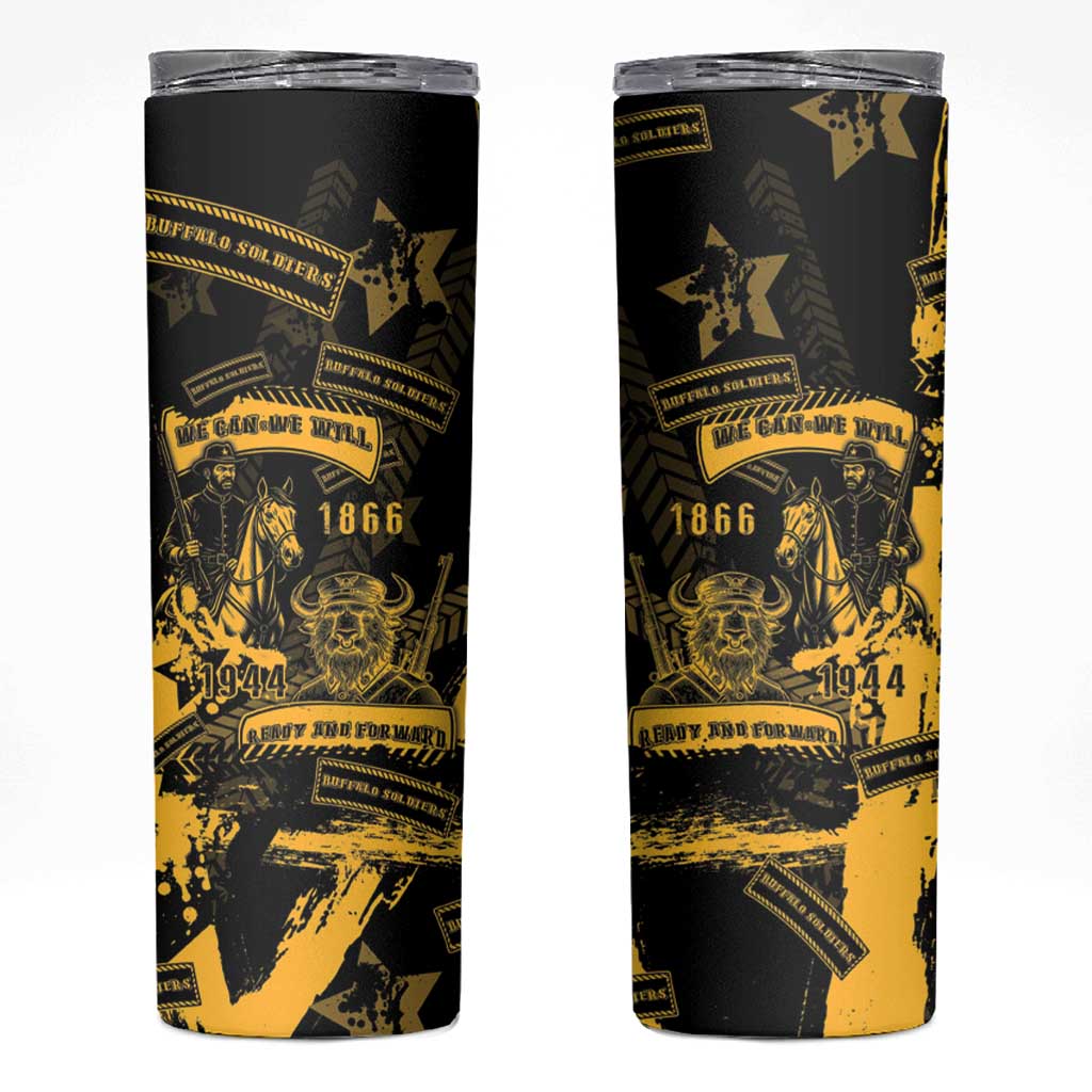 Buffalo Soldiers Skinny Tumbler Military Urban Retro Style - Wonder Print Shop