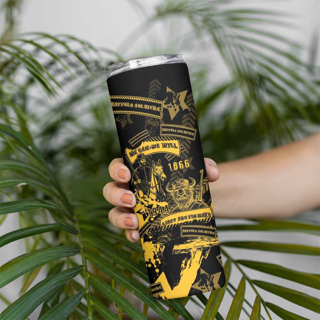 Buffalo Soldiers Skinny Tumbler Military Urban Retro Style - Wonder Print Shop