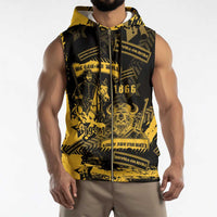 Buffalo Soldiers Sleeveless Zip Hoodie Military Urban Retro Style - Wonder Print Shop