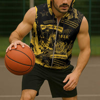 Buffalo Soldiers Sleeveless Zip Hoodie Military Urban Retro Style - Wonder Print Shop