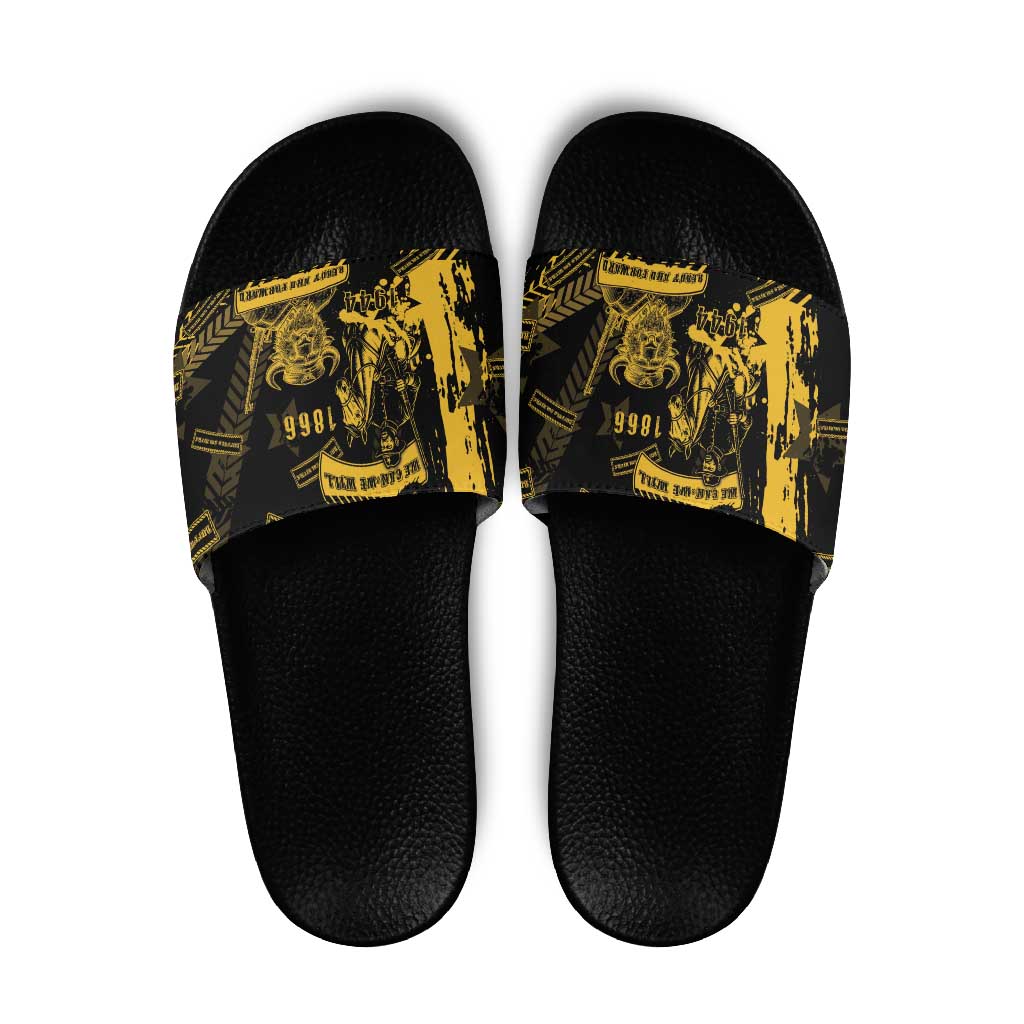 Buffalo Soldiers Slide Sandals Military Urban Retro Style - Wonder Print Shop