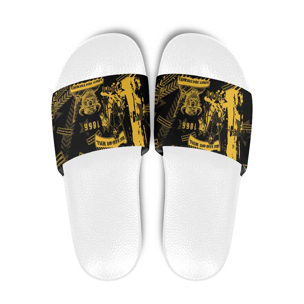 Buffalo Soldiers Slide Sandals Military Urban Retro Style - Wonder Print Shop