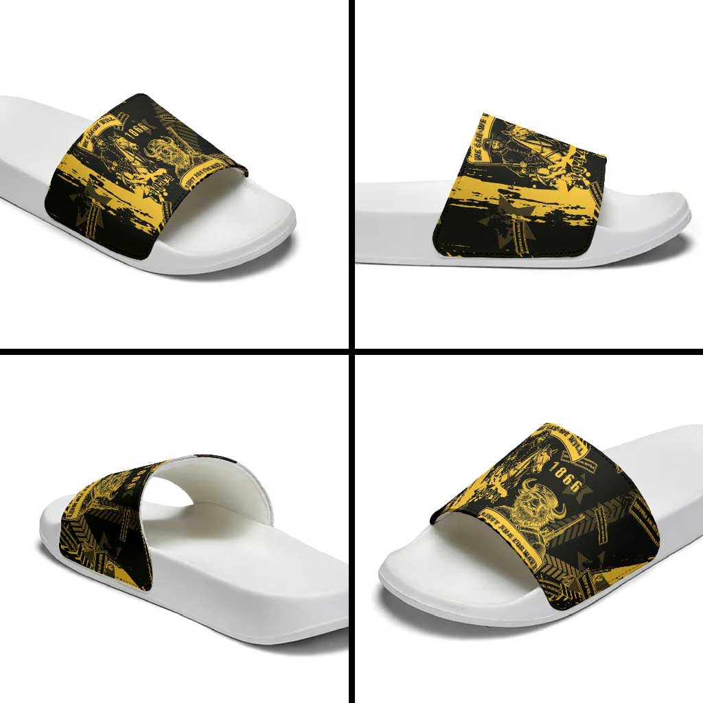 Buffalo Soldiers Slide Sandals Military Urban Retro Style - Wonder Print Shop