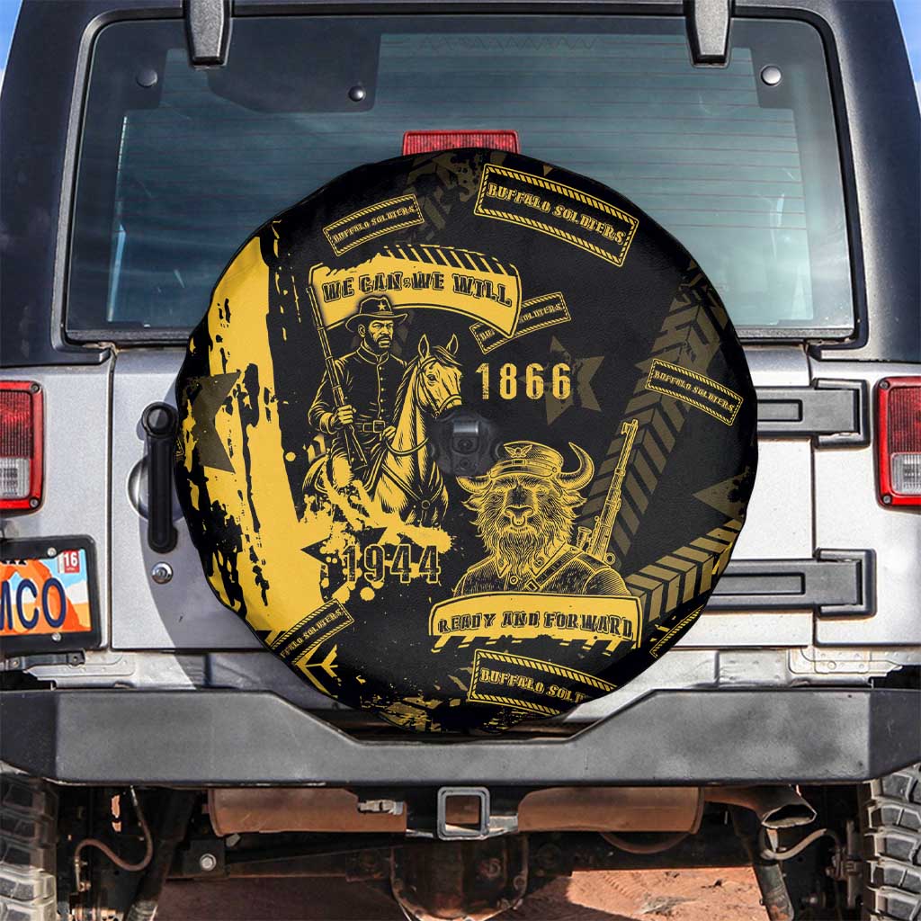 Buffalo Soldiers Spare Tire Cover Military Urban Retro Style - Wonder Print Shop