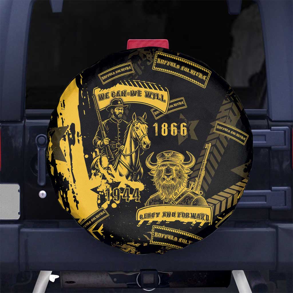 Buffalo Soldiers Spare Tire Cover Military Urban Retro Style - Wonder Print Shop