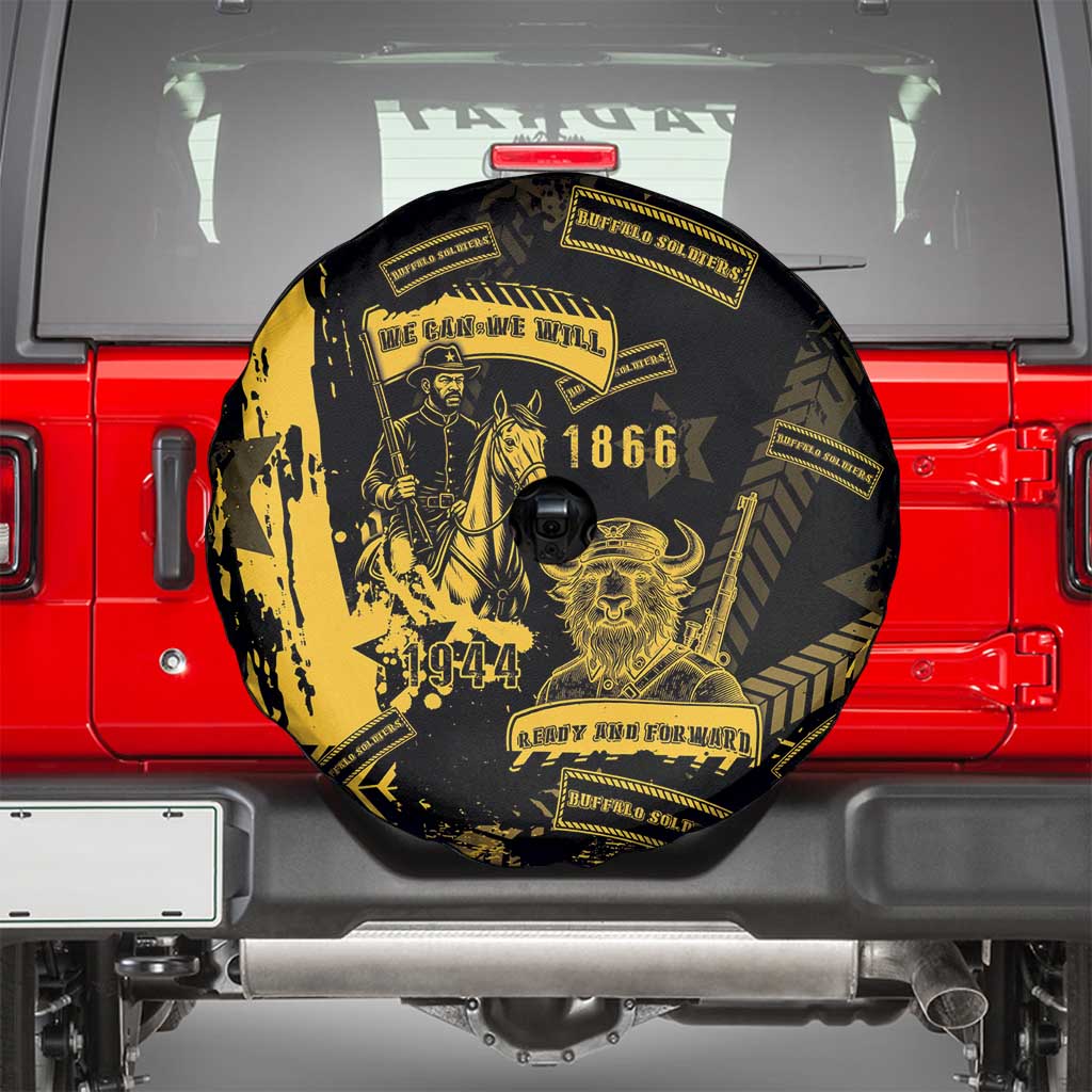 Buffalo Soldiers Spare Tire Cover Military Urban Retro Style - Wonder Print Shop