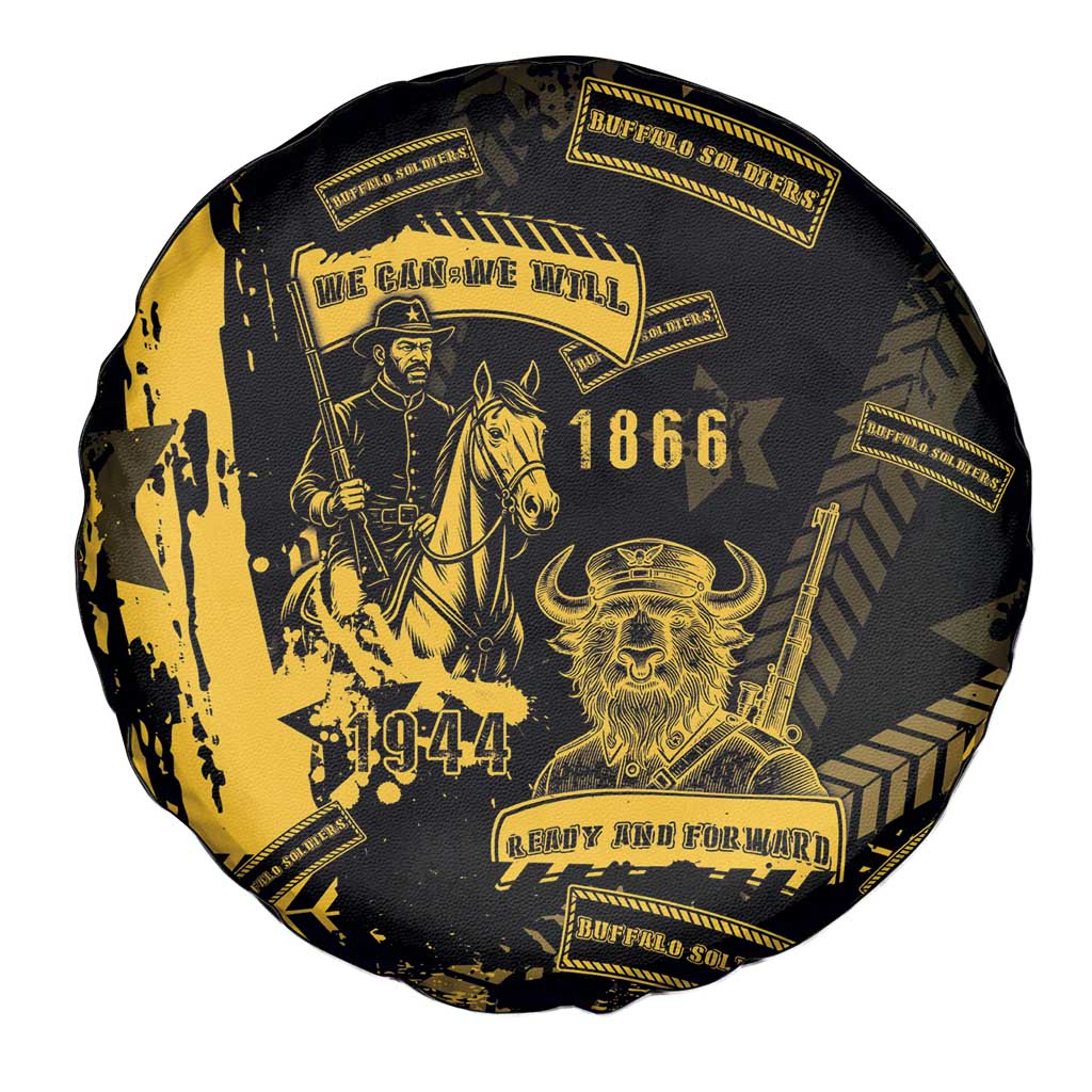 Buffalo Soldiers Spare Tire Cover Military Urban Retro Style - Wonder Print Shop