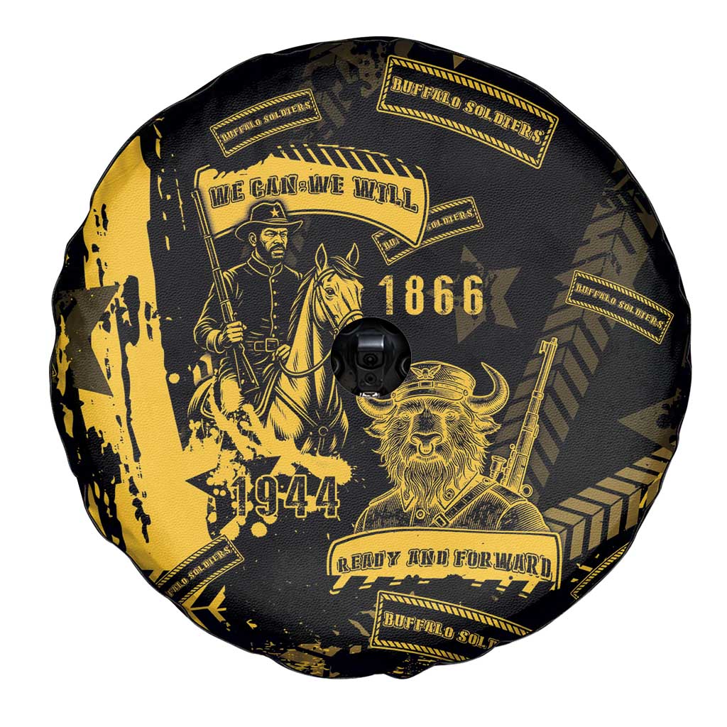 Buffalo Soldiers Spare Tire Cover Military Urban Retro Style - Wonder Print Shop