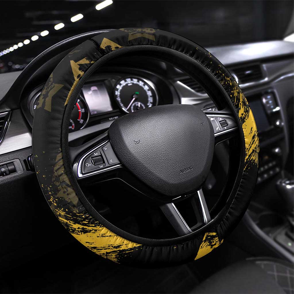 Buffalo Soldiers Steering Wheel Cover Military Urban Retro Style - Wonder Print Shop