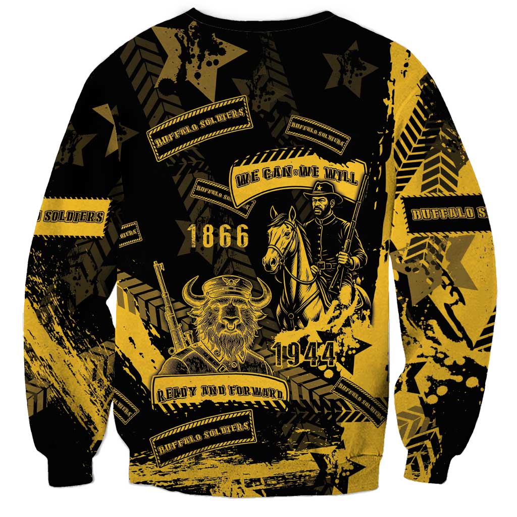 Buffalo Soldiers Sweatshirt Military Urban Retro Style - Wonder Print Shop